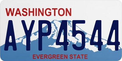 WA license plate AYP4544