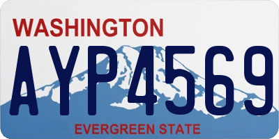 WA license plate AYP4569