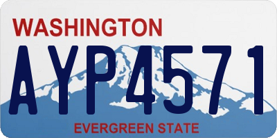 WA license plate AYP4571