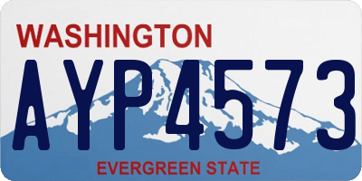 WA license plate AYP4573