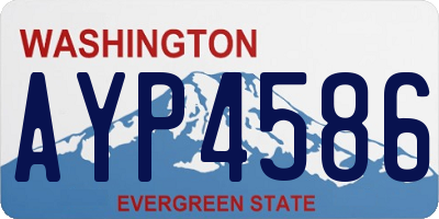 WA license plate AYP4586