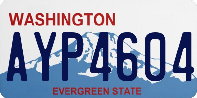 WA license plate AYP4604