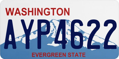 WA license plate AYP4622
