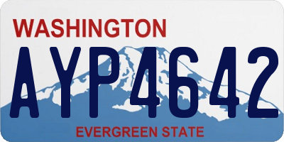 WA license plate AYP4642