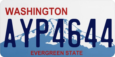 WA license plate AYP4644