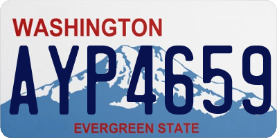 WA license plate AYP4659