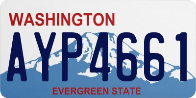 WA license plate AYP4661