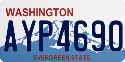 WA license plate AYP4690
