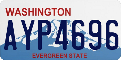 WA license plate AYP4696