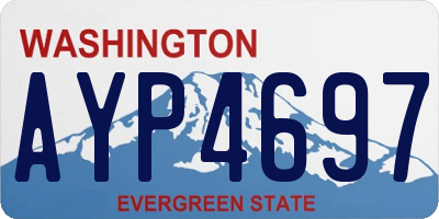 WA license plate AYP4697
