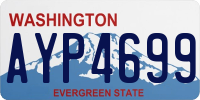 WA license plate AYP4699