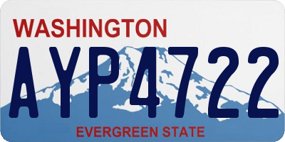 WA license plate AYP4722