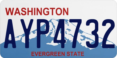 WA license plate AYP4732