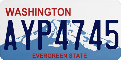 WA license plate AYP4745