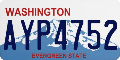 WA license plate AYP4752
