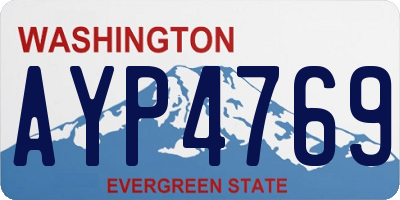 WA license plate AYP4769