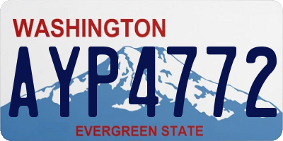 WA license plate AYP4772