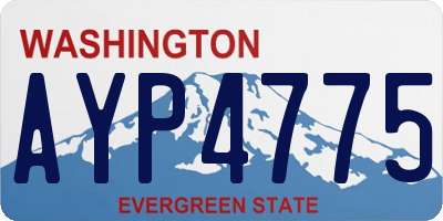 WA license plate AYP4775