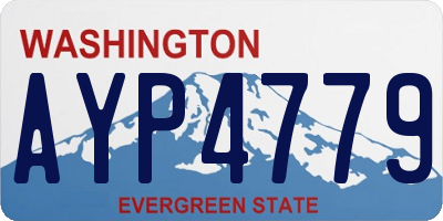 WA license plate AYP4779