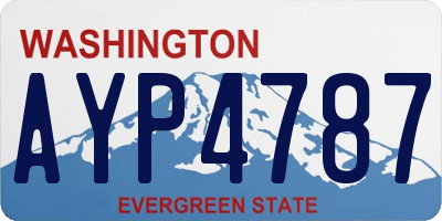 WA license plate AYP4787