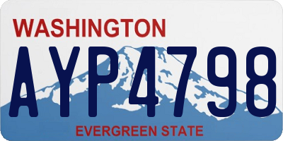 WA license plate AYP4798