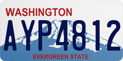 WA license plate AYP4812