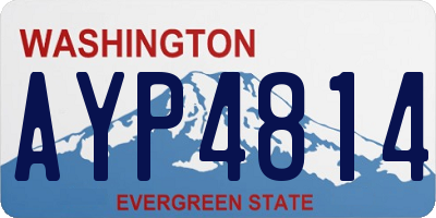 WA license plate AYP4814