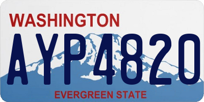 WA license plate AYP4820