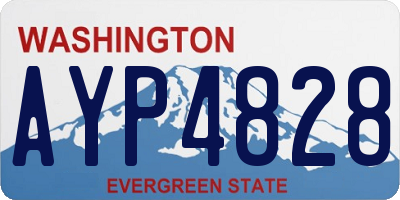 WA license plate AYP4828
