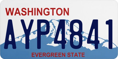 WA license plate AYP4841