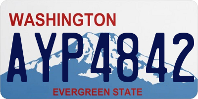 WA license plate AYP4842