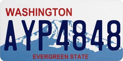 WA license plate AYP4848