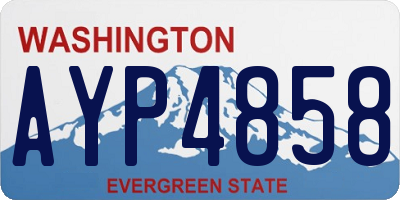 WA license plate AYP4858