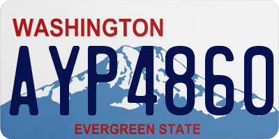 WA license plate AYP4860