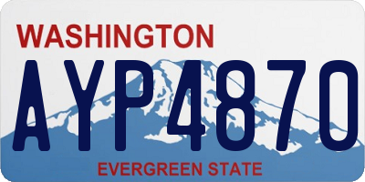WA license plate AYP4870