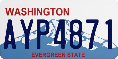 WA license plate AYP4871