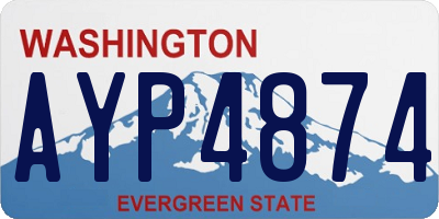 WA license plate AYP4874