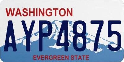 WA license plate AYP4875