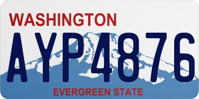 WA license plate AYP4876