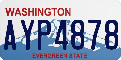 WA license plate AYP4878