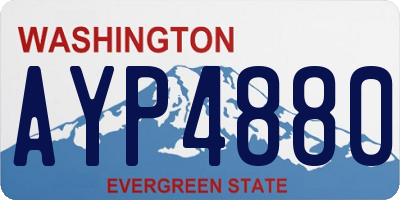 WA license plate AYP4880