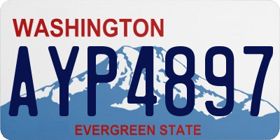 WA license plate AYP4897