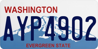 WA license plate AYP4902