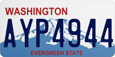 WA license plate AYP4944
