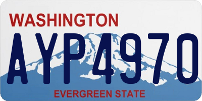WA license plate AYP4970