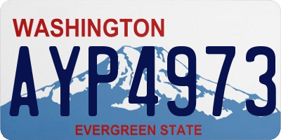 WA license plate AYP4973