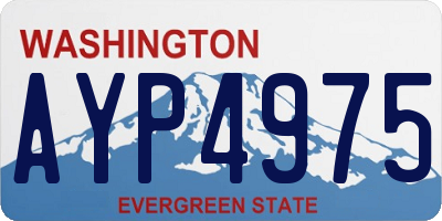 WA license plate AYP4975