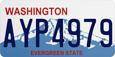 WA license plate AYP4979