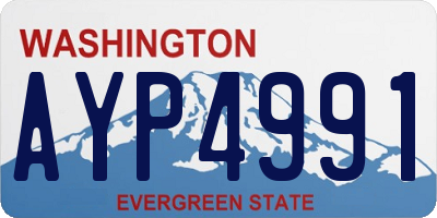 WA license plate AYP4991