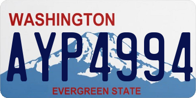 WA license plate AYP4994